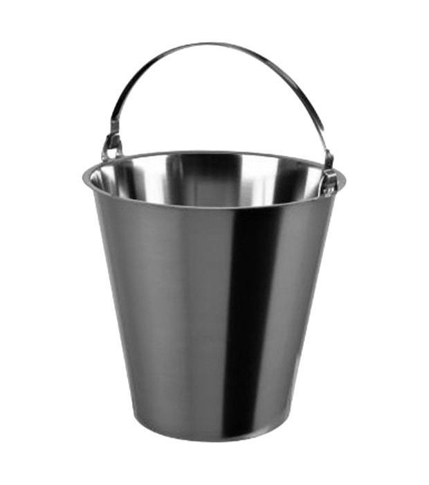 seau inox conique sans base