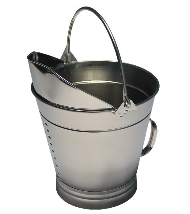 Seau gradué inox avec bec verseur