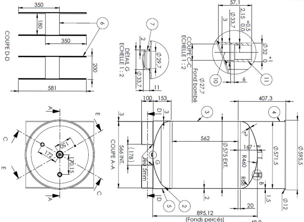 Plan fûts sur mesure